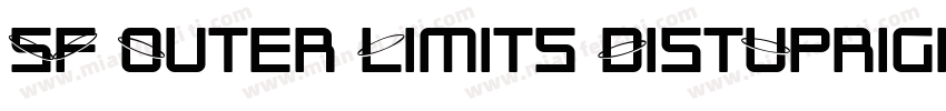 SF Outer Limits DistUpright字体转换